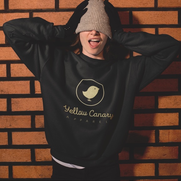 Crewneck Sweatshirt by Yellow Canary Apparel - New - Picture 2 of 4